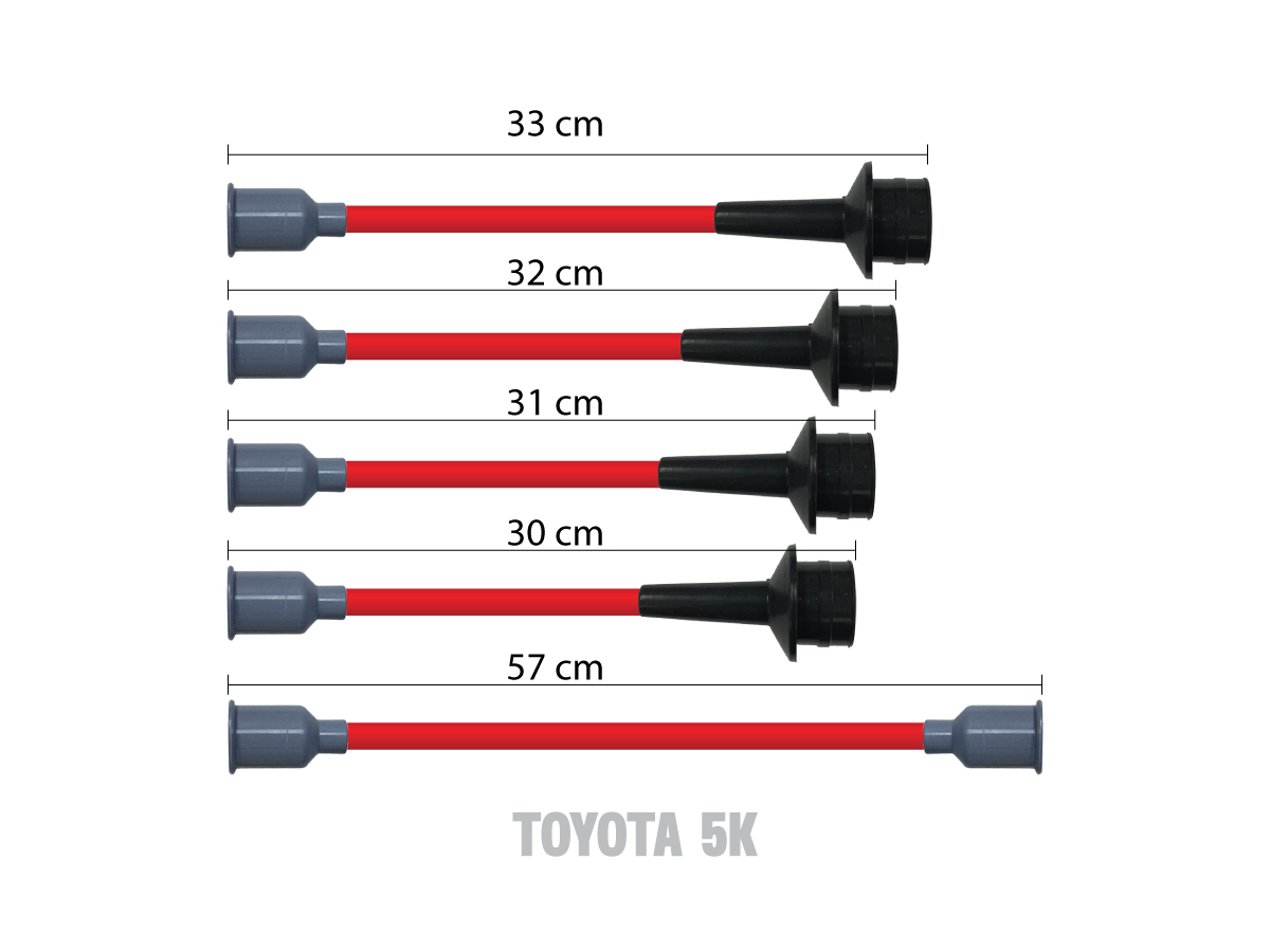 ชุดสายหัวเทียน MSD สำหรับเครื่อง Toyota 5K